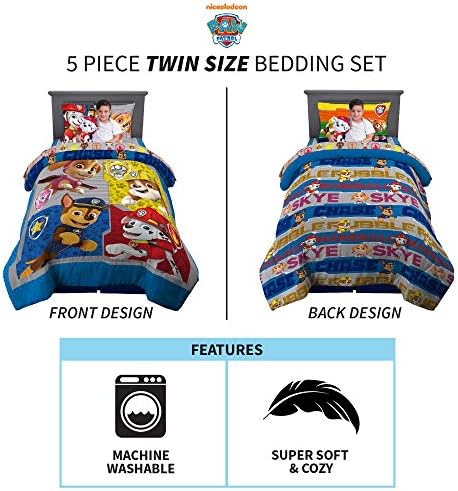 Bedding set with cuddle pillow, includes comforter, sheet, and pillow.