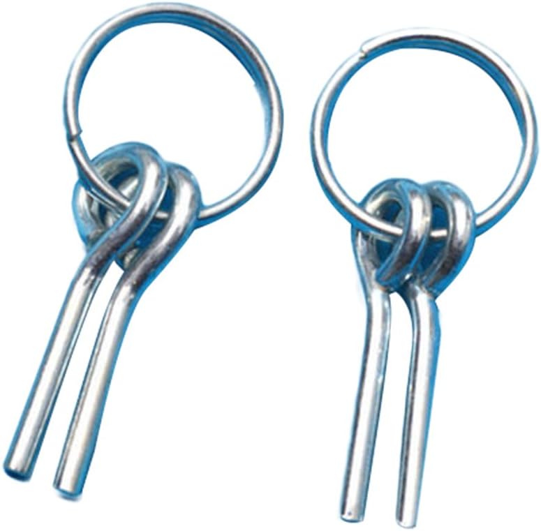 EDTara 2Pcs Awning Tent Poles Rings Connector with 2 Pins for Outdoor Camping Hiking Travel,Aluminum Alloy Ultralight Tent Accesories