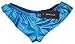 QinMi Lover Women's Metallic Micro Shorts Panty Thong,Light Blue