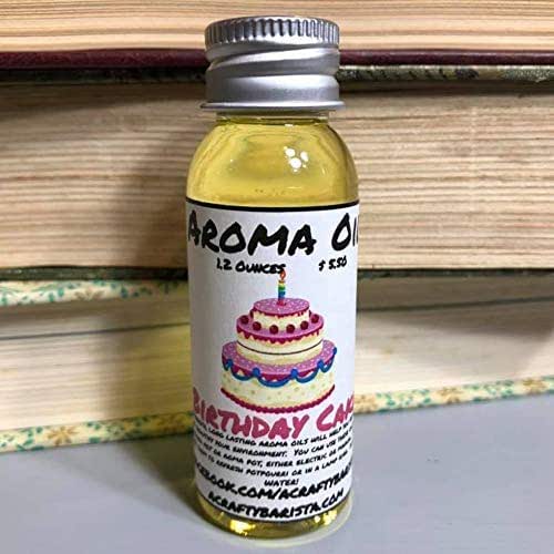 Birthday Cake Scented Aroma Warming Oil, 1 Ounce Handmade