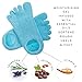 LE EMILIE Moisturizing Gel Heel Socks | Perfect for Healing Dry Cracked Heels and Feet | Infused with Aromatherapy Blend of Lavender and Jojoba Oil | 1 Pair, Blue