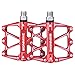 BONMIXC MTB Pedals Platform Road Bike Pedals Sealed Bearing Metal Lightweight Mountain Bicycle Pedals 9/16