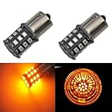JDM ASTAR AX-2835 Chipsets 1156 1141 1073 7506 LED Bulbs for Turn Signal,Amber Yellow