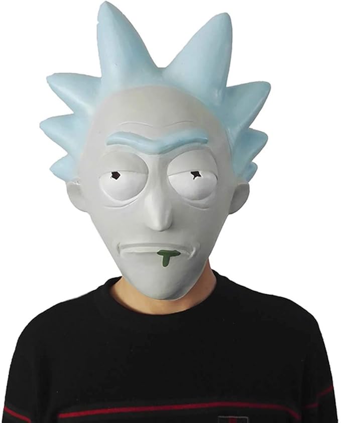 hcoser Rick y Morty Anime Máscara de Rick Casco Cosplay para Fiestas de