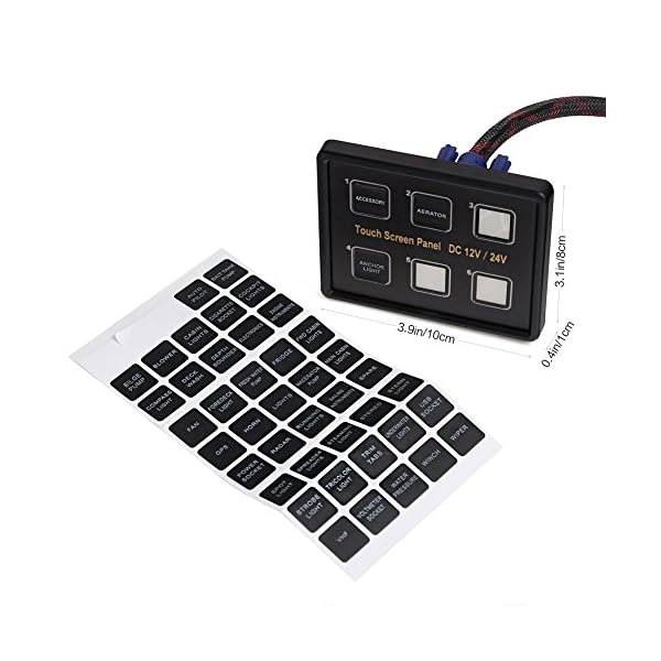 Rupse-12V24V-6-Gang-LED-Touch-Control-Panel-Box-Switch-960W-Output-Power-for-Car-Marine-Boat-Caravan