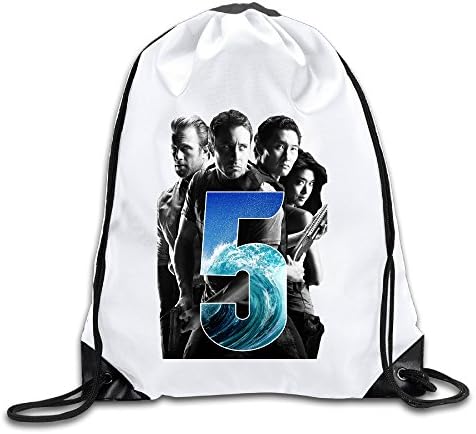 Hawaii Five 0 Poster 100% Polyester Fiber Drawstring Backpack One Size