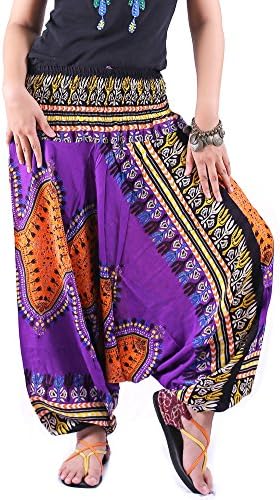 Villas - Dashiki Collection- 2 in 1 Harem Pants Hippie Boho Gypsy Beach Trousers Jumpsuit /DAP-002