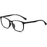 ANRRI Blue Light Blocking Computer Glasses Classic Small Lightweight Frame Clear Lens UV Blocking Gaming Eyeglasses