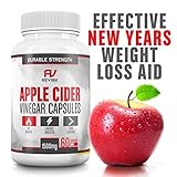 Double Strength Apple Cider Vinegar Capsules - Kick Start You New Year Diet with These All Natural Weight Loss Aids