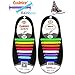 Coolnice® No Tie Shoelaces for Adults DIY 16pcs - Environmentally safe silicone - Lazy Shoestrings - Color of Rainbow