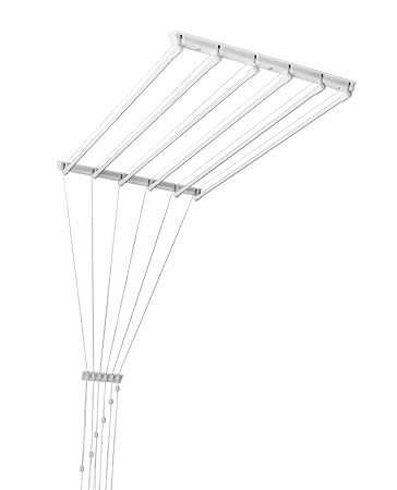 Deckentrockner 120 cm x 6 Verstellbare Wäschestangen …: Amazon.de