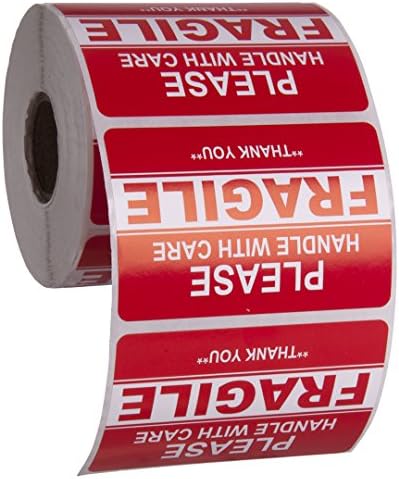 Kenco 3″ X 2″ Fragile Handle with Care Warning Stickers for Shipping and Packing – 500 Permanent Adhesive Labels Per Roll (1 Pack) Kenco 3″ X 2″ Fragile Handle with Care Warning Stickers for Shipping and Packing – 500 Permanent Adhesive Labels Per Roll (1 Pack)
