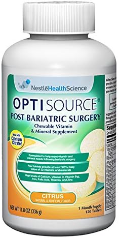 Optisource Chewable Vitamin and Mineral Supplement Citrus, 120 Count