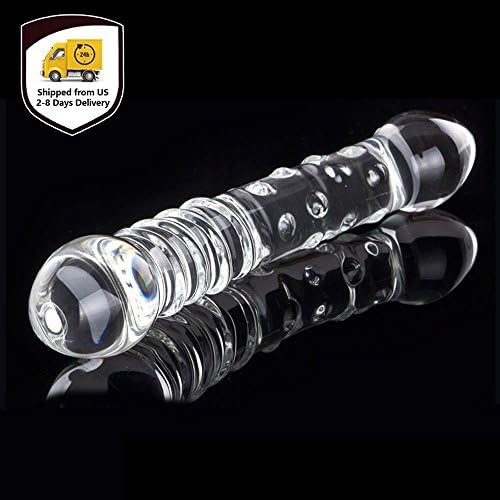Crystal Glass Toys for Women Men Massage Stick Personal Magic Wand Massager for Female Male with Vivid Spirals and Ultra Acuminous and Smooth Surface, Perfect Gift for Valentines Day (Shipped From US)