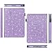 UrbanDrama iPad Mini Case, iPad Mini 2 Case, iPad Mini 3 Case Glitter Sparkly Slim Fit Folio Stand PU Leather Case with Auto Wake, Sleep Feature Luxury Smart Cover Compatible iPad Mini 1, 2, 3, Purple