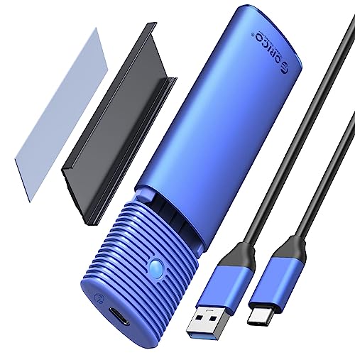 Carcasa M.2 NVMe, Adaptador USB C 3.2 Gen 2 10Gbps, Caja Disco Duro para SSD M.2 NVMe PCIe M Key B+M Key 2230/2242/2260/2280, con UASP, Cable USB C a A, PWM2G2A-BL