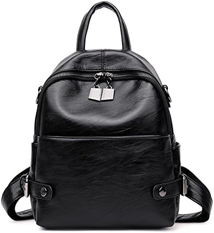 VHVCXWomen Leather Backpacks For Girls Sac A Dos Femme Travel Rucksack Ladies Bagpack Vintage Mochilas Female Shoulder Back Pack