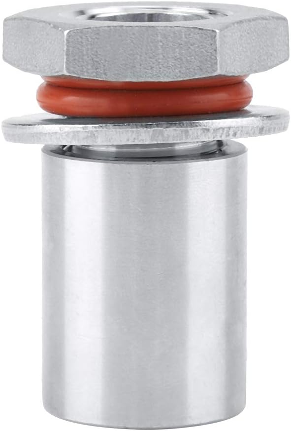 Weldless Bulkhead, 1/2" Stainless Steel Homebrew Weldless Bulkhead Fitting for Kettle Keg