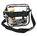 Premium Clear Bag - NFL Stadium Approved Messenger Bag Zippered for Security - Quality Crossbody Purse Messenger Design for Concerts & Games - 10