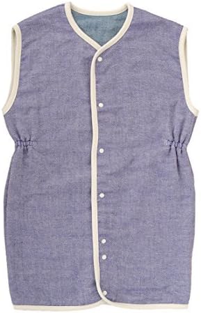 Amazon Co Jp 日本製 涼感 4重ガーゼスリーパー 綿100 無地 シモン 子供用 ネイビーブルー ファッション