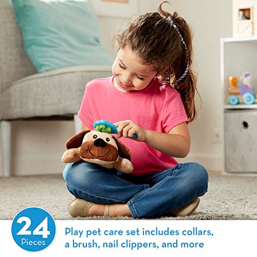 Melissa & Doug Feeding & Grooming Pet Care Play Set & Pet Vet Play Set