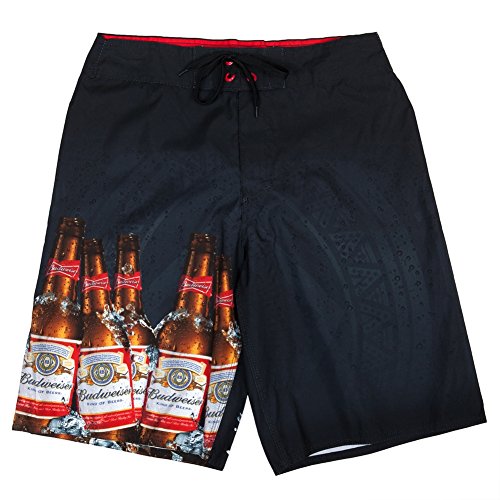 Budweiser Photo Real Bottle Navy Board Shorts | S