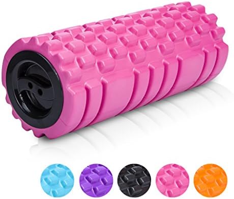 Longans Foam Rollers &amp; Trigger Point Roll For Deep Tissue Muscle Massage &amp; Myofascial Release, Aching Back and Leg 13"x5" - for Yoga (Pink)
