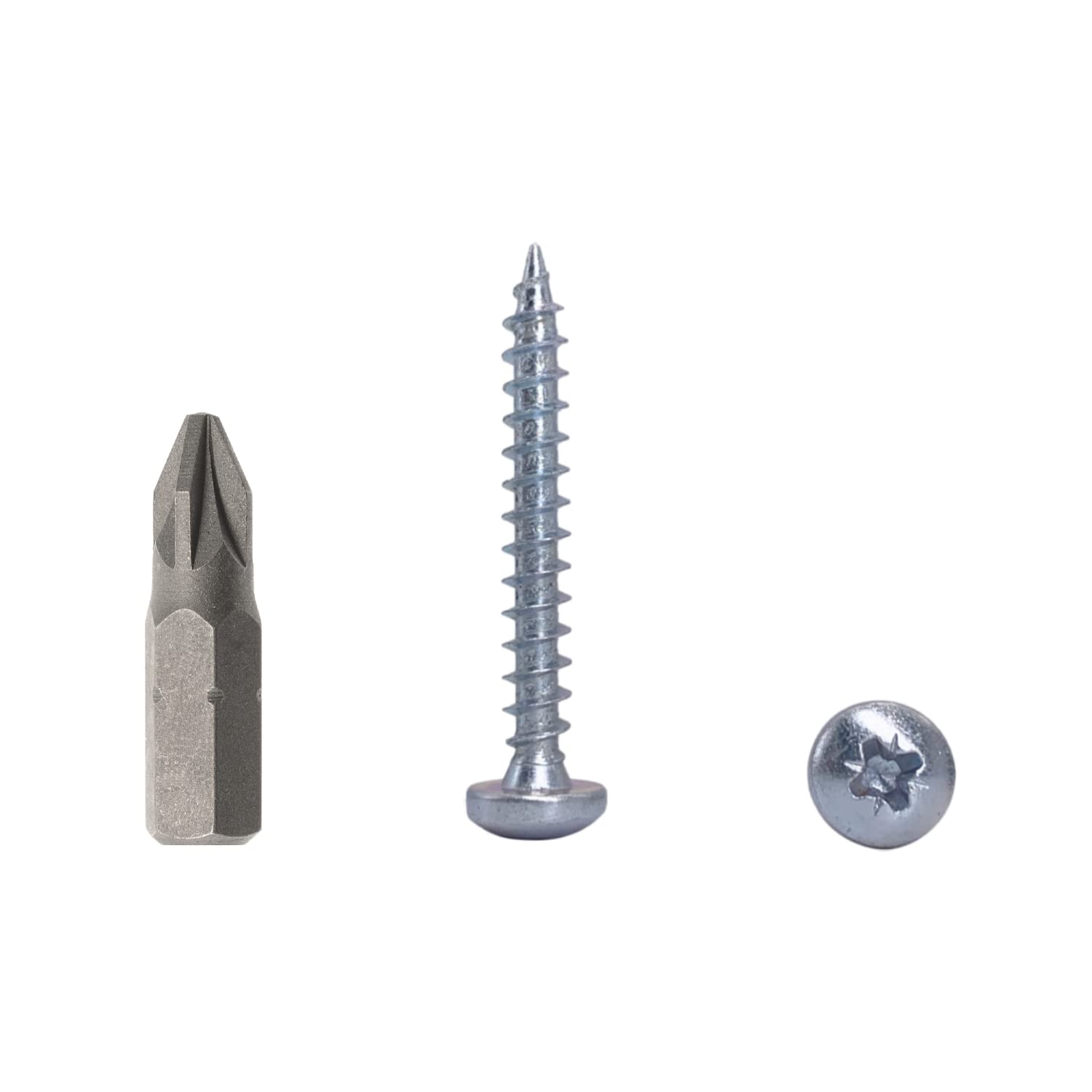 (Pack of 200 pcs) DIN 7981 Zinc Plated Steel 4.5 x 35 mm Wood Screws, Chipboard Screws with Pan Head, Universal Pozi-Drive Screw (200, 4.5 x 35 mm)