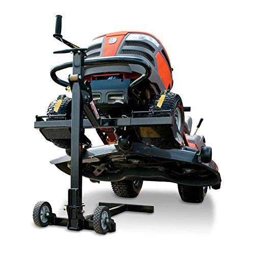 MoJack EZ - Residential Riding Lawn Mower Lift, 300lb Lifting Capacity, Fits Most Residential & Zero Turn Riding Lawn Mowers, Folds Flat for Easy Storage, Industry Leading Two-Year Warranty