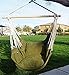 Hammock Chair Hanging Rope Chair Porch Swing Outdoor Chairs Lounge Camp Seat At Patio Lawn Garden Backyard Army Green