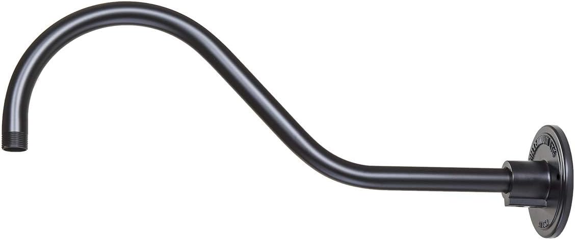 Millennium RGN22-SB Transitional Goose Neck from R Series Collection in Black Finish