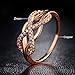 Infinity Ring Rose Gold Wedding Band Promise Rings