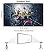 TIANSHU 100 inch Projector Screen with Bag, Foldable Anti-Crease Portable Movie Screen, 16:9 HD Indoor Outdoor Projection Screen
