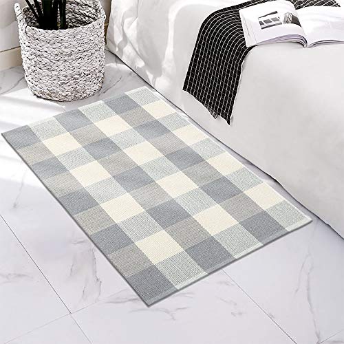 Ailsan Cotton Buffalo Checkered Rug Runner Doormat 2' x 3' Farmhouse