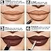 Aesthetica Matte Lip Trio - Instant Bold Matte Lip - Includes Matte Lipstick / Lip Gloss Duo, Lip Liner and Step-by-Step Instructions – Long Wear Formula Keeps Lips Moist (Cocoa/Madamoiselle)