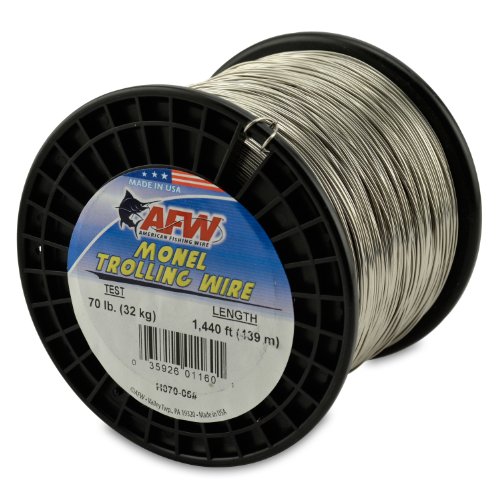 American Fishing Wire Monel Trolling Wire, 70-Pound Test/0.86mm Dia/438m