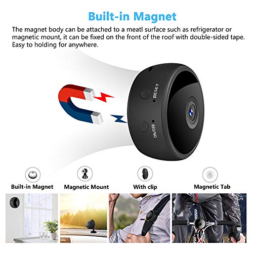 CreateGreat Mini Spy Camera Wireless Hidden Camera HD 1080P WiFi Camera Portable Home Security Cameras Nanny Cam Small Indoor Video Recorder Motion Activated Night Vision - Thumbnail 2
