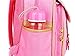 EURO SKY Children School Backpack Bags for Girls Students PU Leather Pink Large
