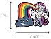Strong Puking Rainbow Magical Unicorn - Iron On Patch