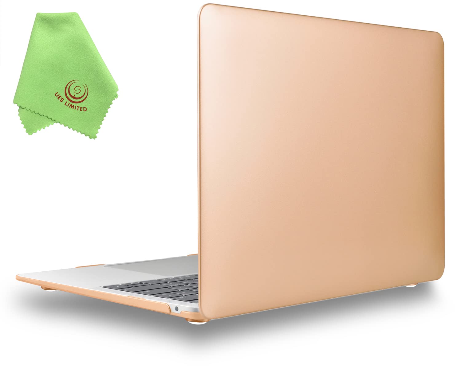 UESWILL Compatible with MacBook Air 13 inch Case 2021 2020 2019 2018 Model A2337 (M1) A2179 A1932, with Retina Display Touch ID, Matte Protective Hard Shell Case Cover, Gold