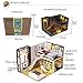 PEACE BIRD Miniature Dollhouse Kit Decorations with Lights and Furnitures DIY House Craft Kits 1:24 Scale Creative Room