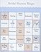Victoria Lynn Bridal Shower Party Games - Bingo Cards for 48 Guests - 2 Pack - Easy to Play - Fun for Everyone,Blue and Peach