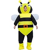 DIKYM Inflatable Bee Costume Inflatable Blow up Costumes for Adults Inflatable Halloween Costumes Adult for Carnival Fancy Dress Party