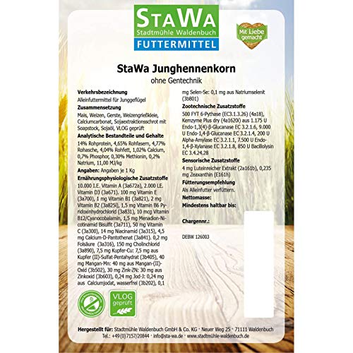 STAWA Junghennenkorn mit natürlichen Darmschutz, ohne Gentechnik, 25 kg – Bild 5
