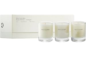 Maison Louis Marie - Le Bouquet Candle Trio Set Natural Soy Wax Candles | Luxury Clean Beauty + Non-Toxic Fragrance (Set of 3, 2.5 oz | 74 ml)