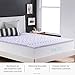 Lucid Lavender Infused 2 Inch Memory Foam Mattress Topper - Twin XL Size - Plush Feel - 5 Convoluted Zones - CertiPUR Certified - New Home Owner & Dorm Room Essentials