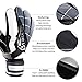 Goalie Goalkeeper Gloves Youth and Adult, with Strong Grip and Finger Spines Protection, Black Latex Soccer Keeper Glove for Men and Women, Training and Match, Indoor and Outdoor