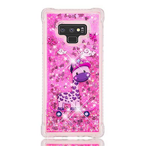 Galaxy Note 9 Case, Folice 3D Cute Pattern Bling Liquid Glit