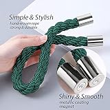 Pretty Jolly 2 Pack Magnetic Curtain Tiebacks Green Modern Drape Holdbacks view 3