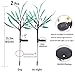 Solar Power Tree Light Colorful Light Garden Outdoor Yard Lawn seenlast Landscape Lamp Perfect for Home Festival Party Wedding Christmas Indoor Outdoor Decoration 2 Set (Leaves)